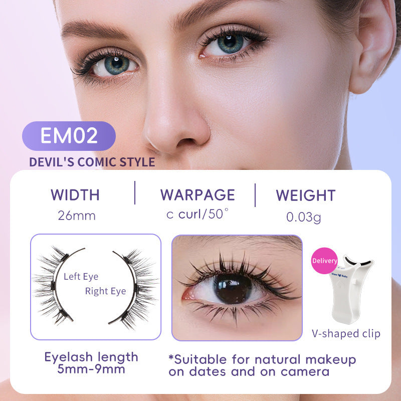 Natural Magnetic Eyelash Set - Quick & Easy Application, No Glue Needed | Perfect for Beginners