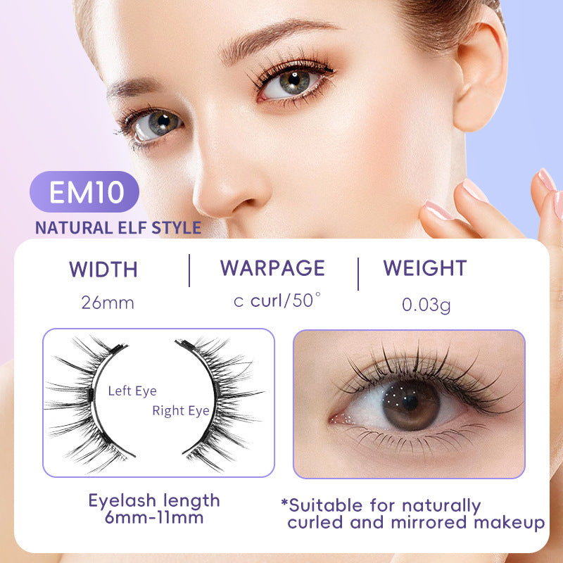 Natural Magnetic Eyelash Set - Quick & Easy Application, No Glue Needed | Perfect for Beginners