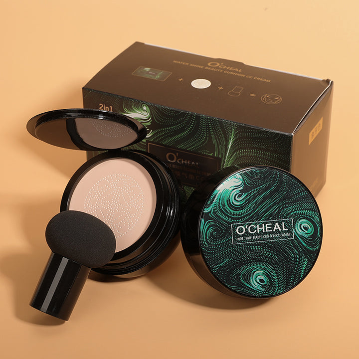 WATER SHINE BEAUTY CUSHION CC CREAM by O'CHEAL | Moisturizing, Long-lasting Makeup | 2 Color Options