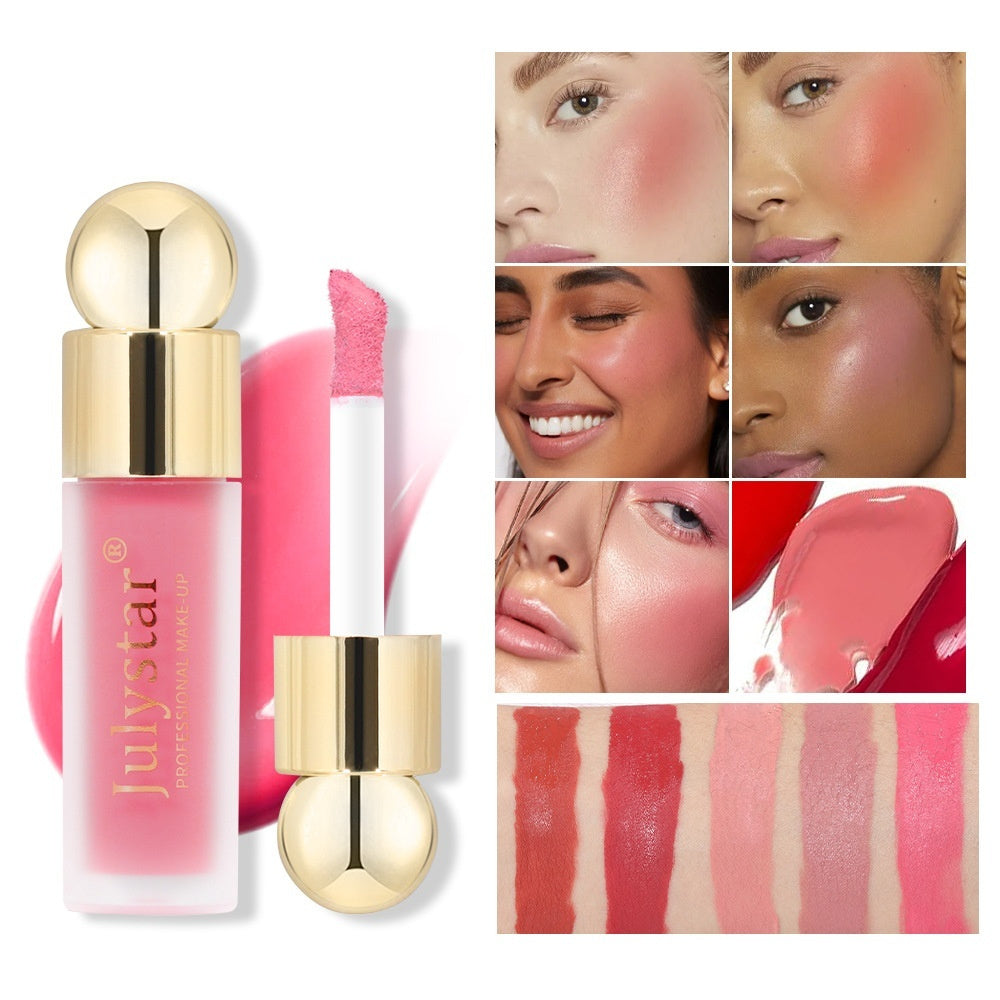 Julystar Matte Liquid Blush - Professional Pink Cheek Tint for a Flawless, Natural Finish