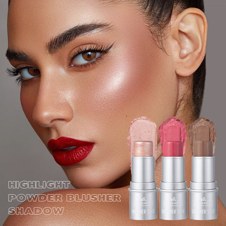 Set of 3 Shimmer Sticks: Highlighter, Blush, and Contour – Buy Individually or as a Set