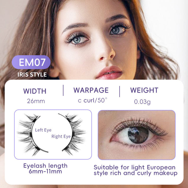 Natural Magnetic Eyelash Set - Quick & Easy Application, No Glue Needed | Perfect for Beginners