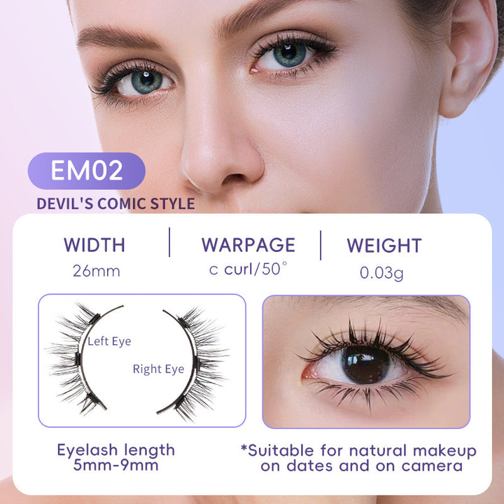 Natural Magnetic Eyelash Set - Quick & Easy Application, No Glue Needed | Perfect for Beginners