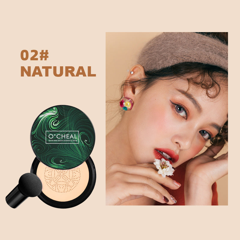 WATER SHINE BEAUTY CUSHION CC CREAM by O'CHEAL | Moisturizing, Long-lasting Makeup | 2 Color Options