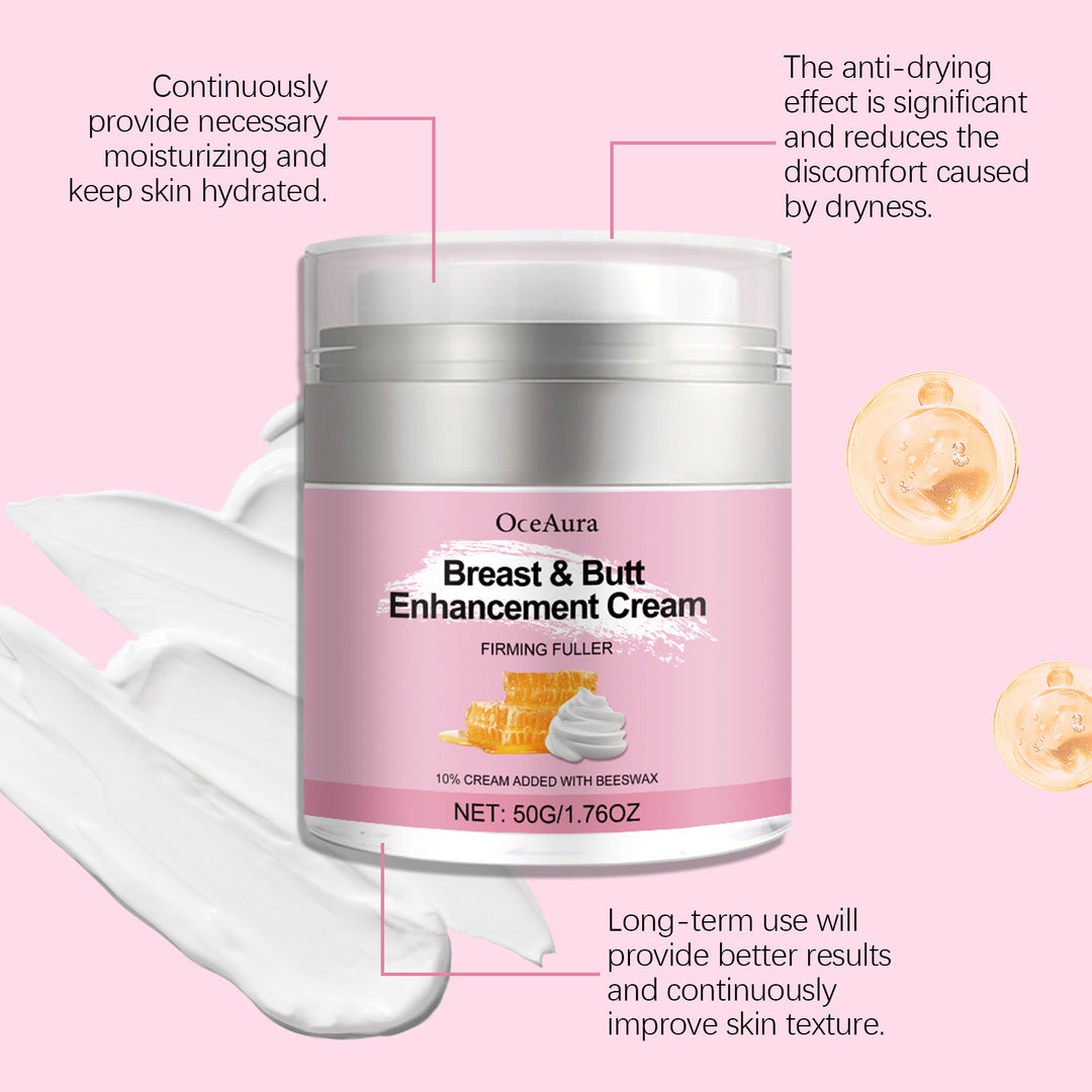 Breast & Butt Enhancement Cream with Beeswax - 50g | Moisturizing & Firming Skin Care Solution