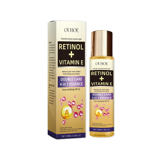 OUHOE Retinol + Vitamin E Double Care 4 in 1 Essence - Face and Body SPF 45, 100ml