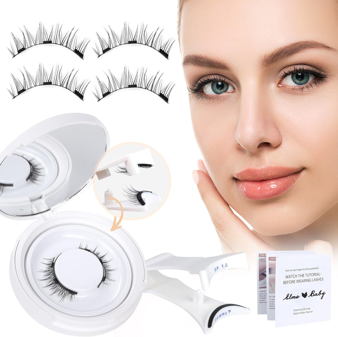 Natural Magnetic Eyelash Set - Quick & Easy Application, No Glue Needed | Perfect for Beginners